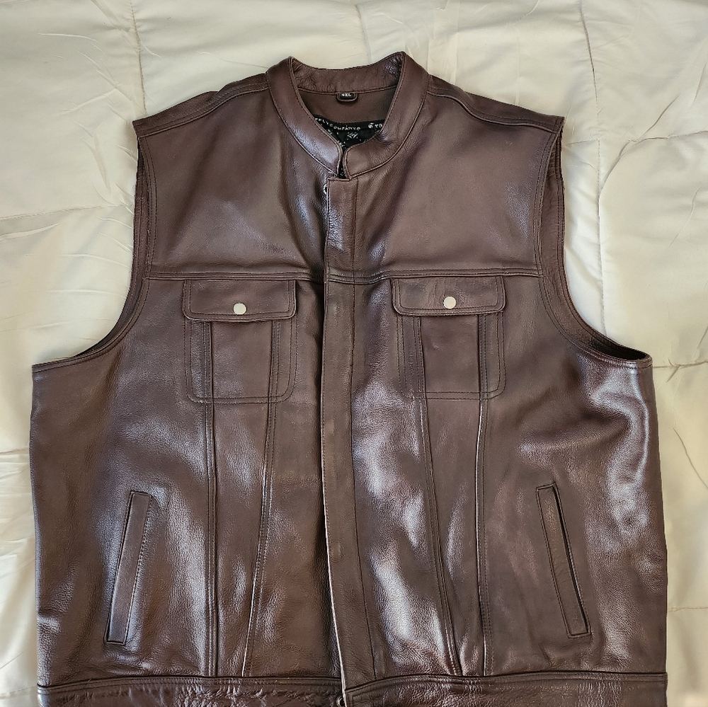 CRANK AND STROKER LEATHER VEST